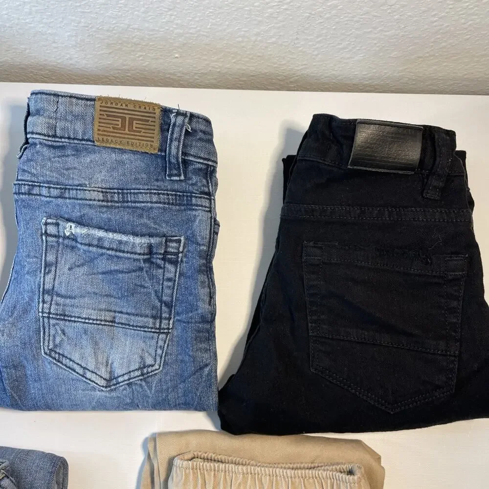 Boys Size 6 Clothing Lot 5 Pairs Jeans Pants Distressed Denim Jordan Craig